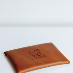 Sobre de piel natural para fotografías