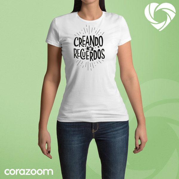 Corazoom - Regalos para fotógrafos | Camiseta “Creando